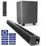 TD Systems - Barre de son avec subwoofer Puissance 120W. Bluetooth 5.0 ,Digital Optical, Coaxial, HDMI, Line-in Jack 3.5