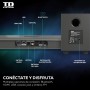 TD Systems - Barre de son avec subwoofer Puissance 120W. Bluetooth 5.0 ,Digital Optical, Coaxial, HDMI, Line-in Jack 3.5