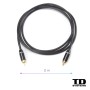 Câble audio numérique coaxial RCA de 2 mètres - TD Systems W2Y11COAX